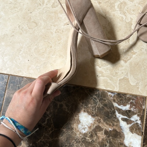 Suede nude heels 🥞 - Picture 2 of 5